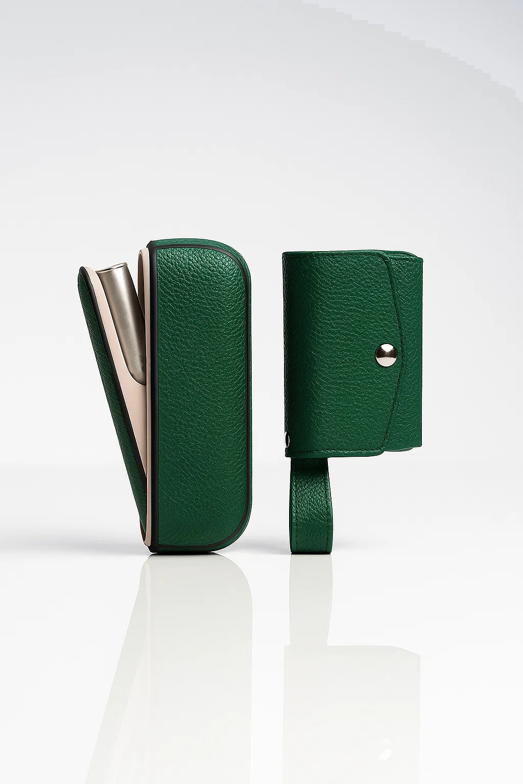 IQOS Iluma | Yeşil Deri Çantalı Kılıf | Édition Imperial