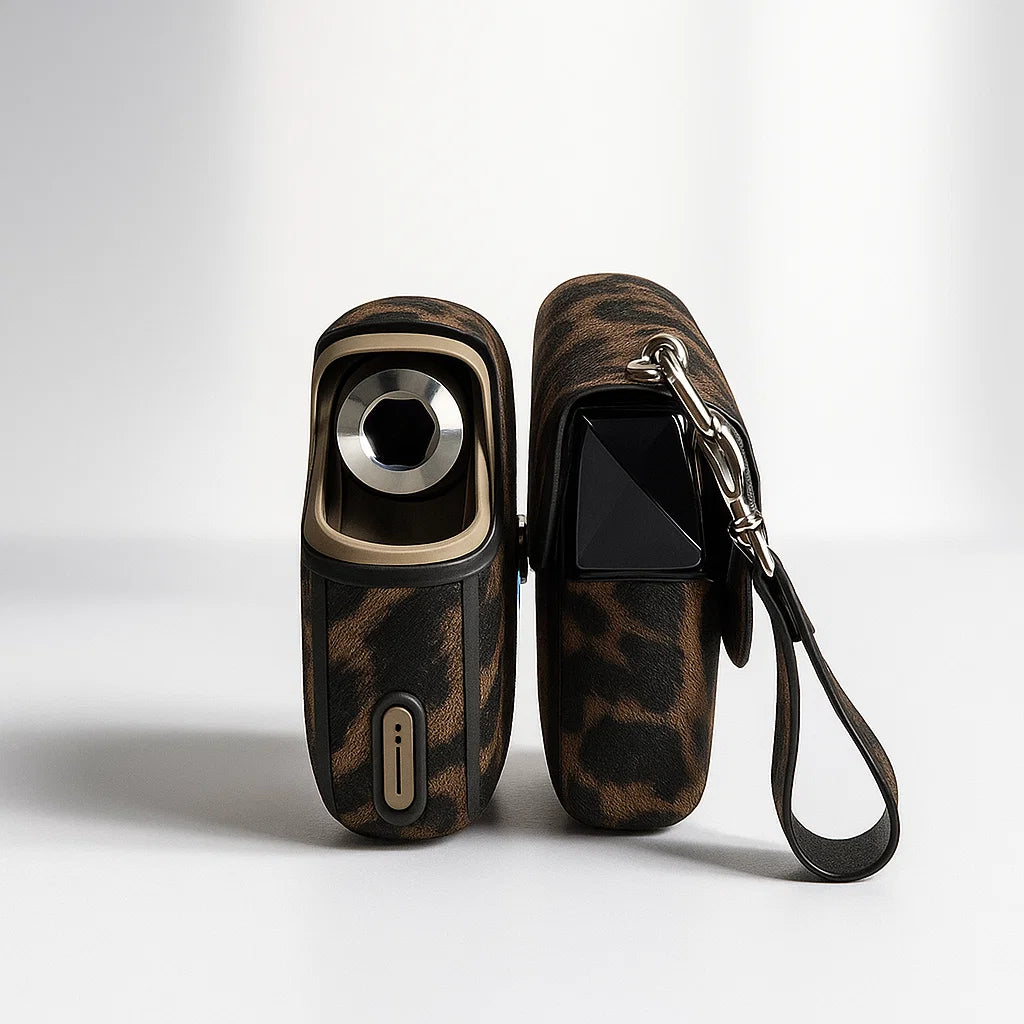 IQOS Iluma | Kahverengi Leopar Çantalı Kılıf | Édition Leopard Brun